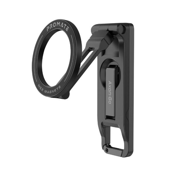 Promate Versatile Magnetic Smartphone Mount & Stand. 360 Rotation Arm, Ring Plate Included