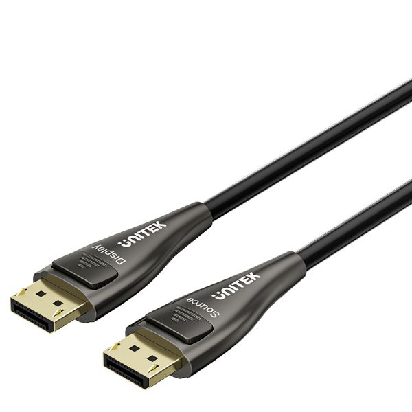 Unitek 15M Ultrapro DisplayPort Active Optical Cable. Up to 8K@60Hz & 4K@120Hz.