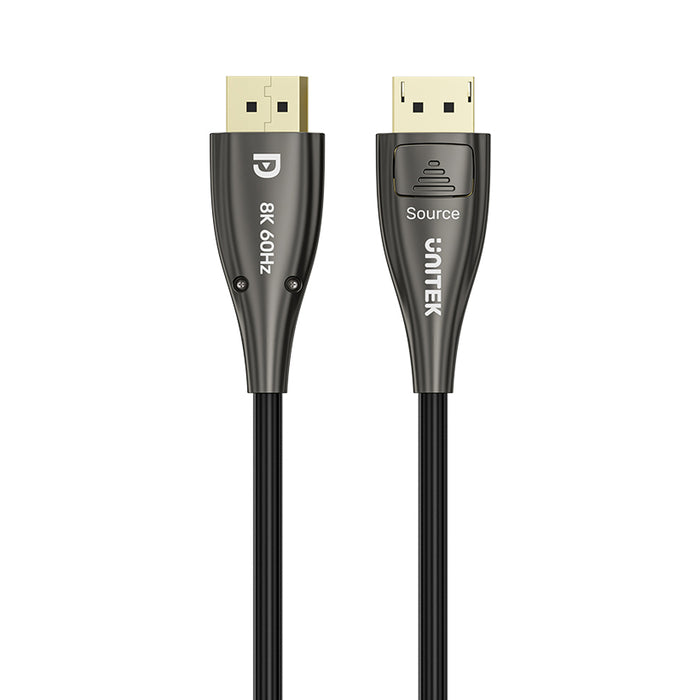 Unitek 15M Ultrapro DisplayPort Active Optical Cable. Up to 8K@60Hz & 4K@120Hz.