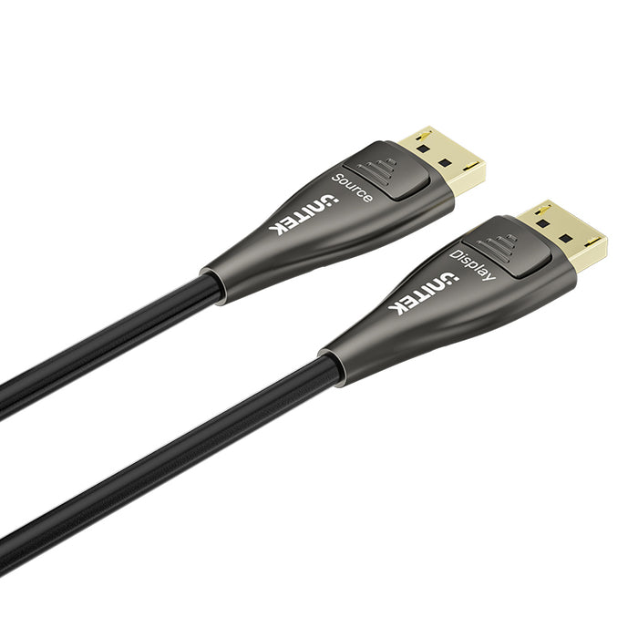 Unitek 15M Ultrapro DisplayPort Active Optical Cable. Up to 8K@60Hz & 4K@120Hz.
