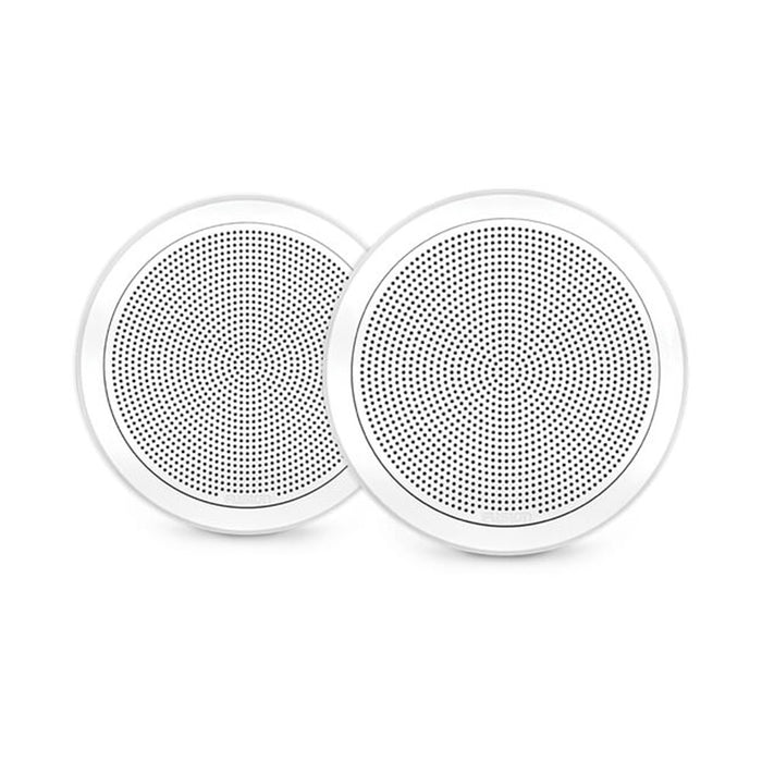 Fusion 6.5" 120-Watt Round White Flush Mount Marine Speakers