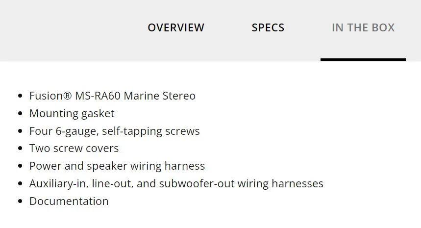 Fusion marine Stereo HeadUnit Head Unit MS-RA60 - LX2001 - Homewares, Outdoor, Phone Accessories, Cases, Speakers, Headphones + More -