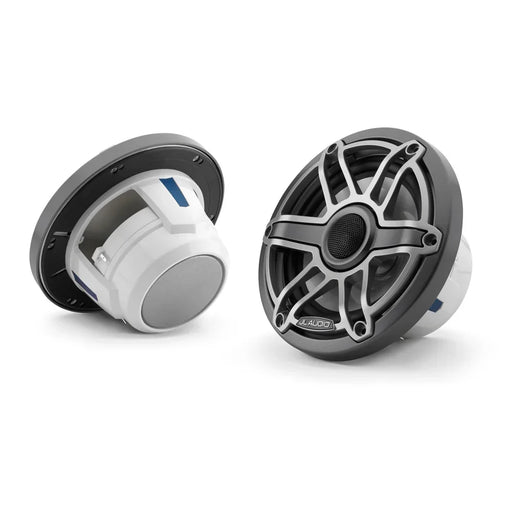 Jl Audio M6-650X-S-Gmti 6.5" Marine Coaxial Speakers Gray Titanium Sport Grille - LX2001 - Homewares, Outdoor, Phone Accessories, Cases, Speakers, Headphones + More -