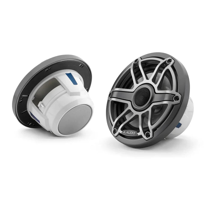 Jl Audio M6-650X-S-Gmti 6.5" Marine Coaxial Speakers Gray Titanium Sport Grille - LX2001 - Homewares, Outdoor, Phone Accessories, Cases, Speakers, Headphones + More -