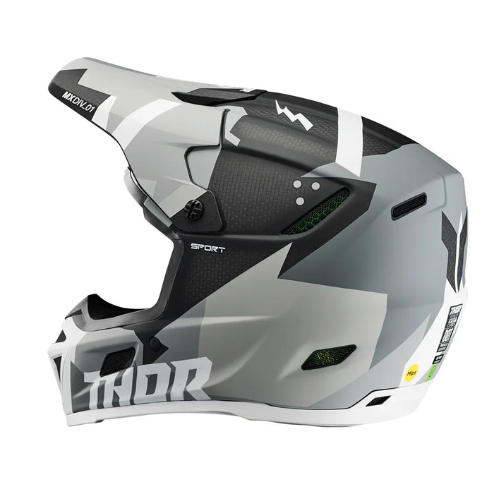 Helmet S25 Thor Mx Reflex Sport Carbon Brave Grey/White Medium - LX2001 - Homewares, Outdoor, Phone Accessories, Cases, Speakers, Headphones + More -