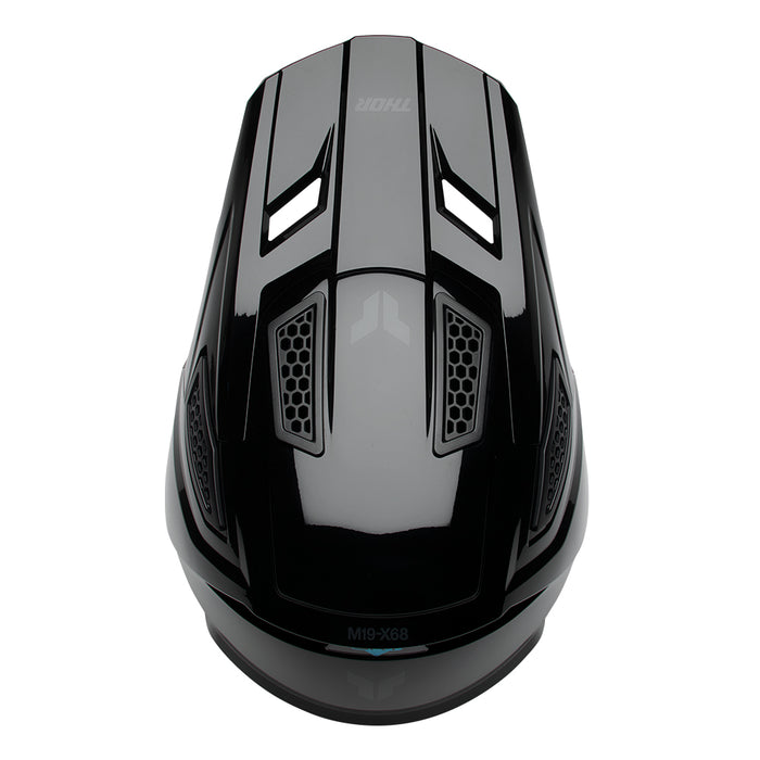 Helmet S27 Thor Mx Fleet Blackout Gloss Black 2Xl