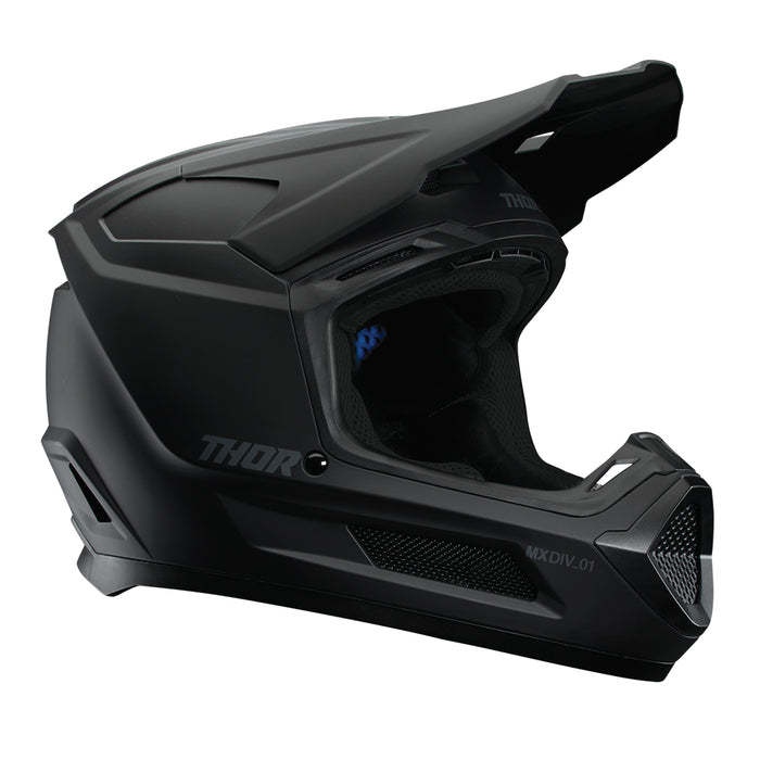 Helmet S27 Thor Mx Fleet Blackout Matte Youth S