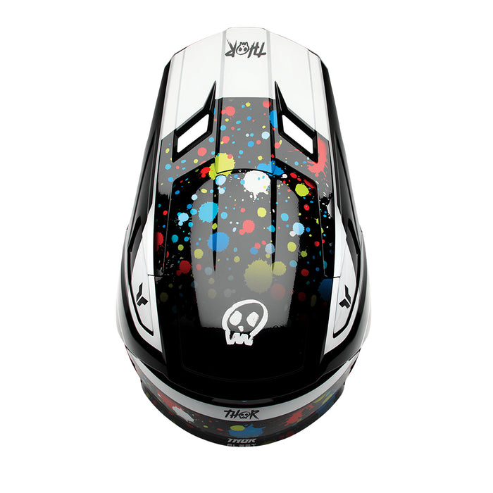 Helmet S27 Thor Mx Fleet Splat Black Youth M