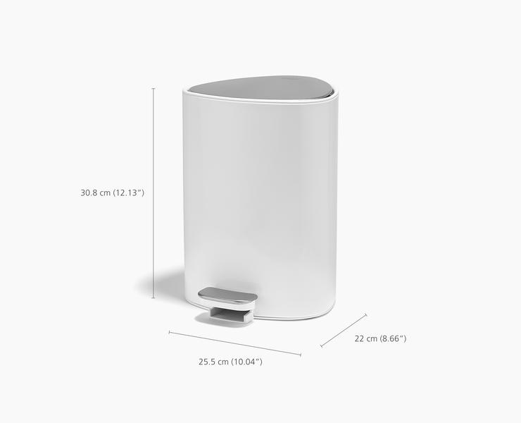 Joseph Joseph EasyStore 5L Bathroom Bin - Gloss White