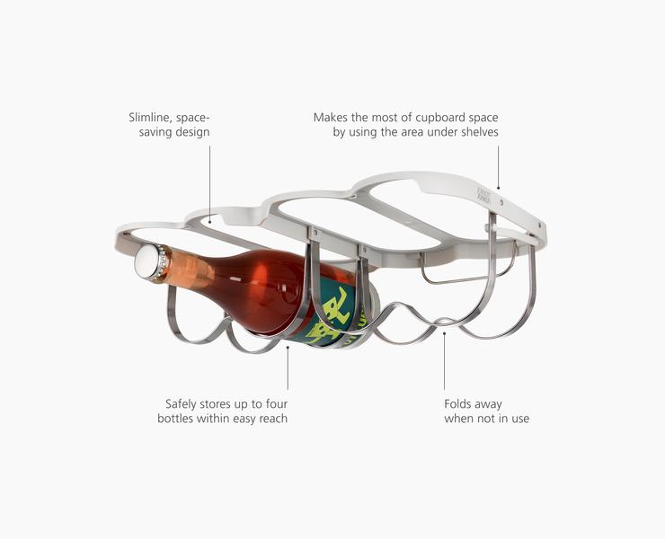 Joseph Joseph Cradle Folding Wine Bottle Storage