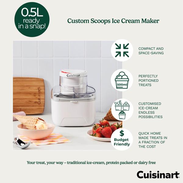 Cuisinart Custom Scoops Personal Ice Cream Maker (ICE-M10XA)