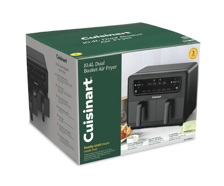 Cuisinart XXL Dual Zone Air Fryer PFAS Free10.4L (AFD-10OBLXA)