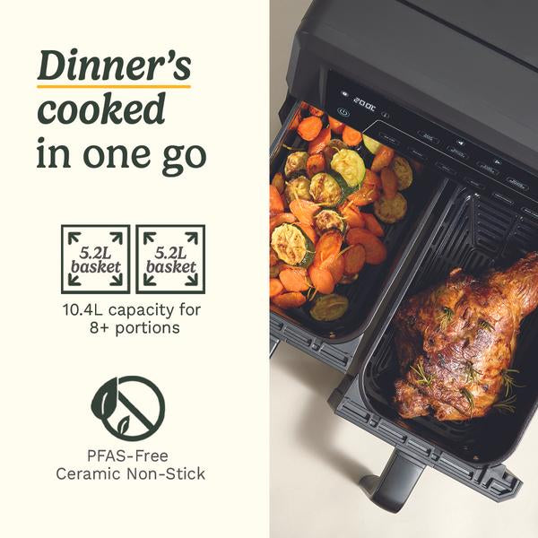 Cuisinart XXL Dual Zone Air Fryer PFAS Free10.4L (AFD-10OBLXA)