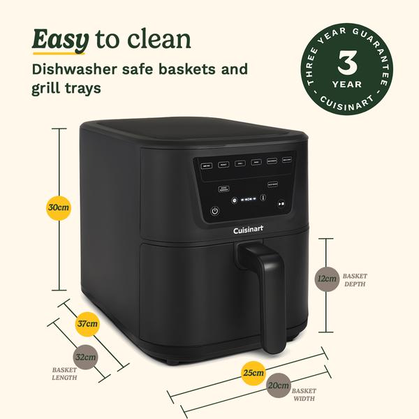 Cuisinart Compact Max Air Fryer PFAS Free 7.6L (AFS-8OBLXA)