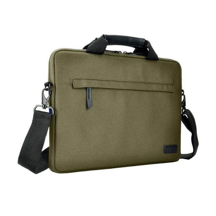 Generation Earth 13.3"-14.1" Laptop Slim Line Briefcase – Olive - LX2001 - Homewares, Outdoor, Phone Accessories, Cases, Speakers, Headphones + More -