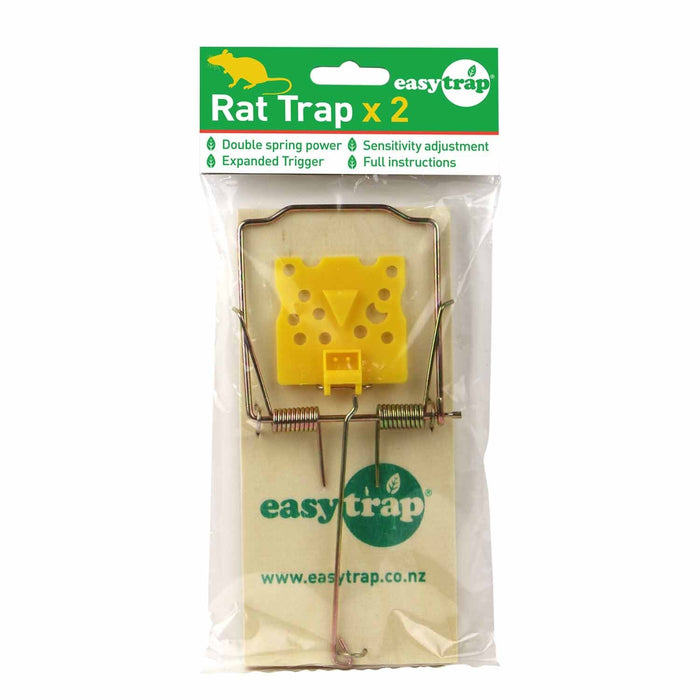 EasyTrap Wooden Rat Trap - 2 Pack