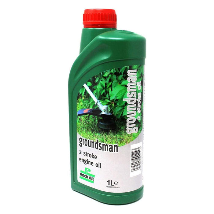 Rock Oil Engine Oil Groundsman 2 Stroke Rock Oil Semi Synthetic 1L Lawn Mower & Stationary Engines