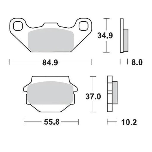 Brake Pads Front Moto Master Pro Sintered Kawasaki Kx250F Suzuki Lt-F250 Lt250 L - LX2001 - Homewares, Outdoor, Phone Accessories, Cases, Speakers, Headphones + More -