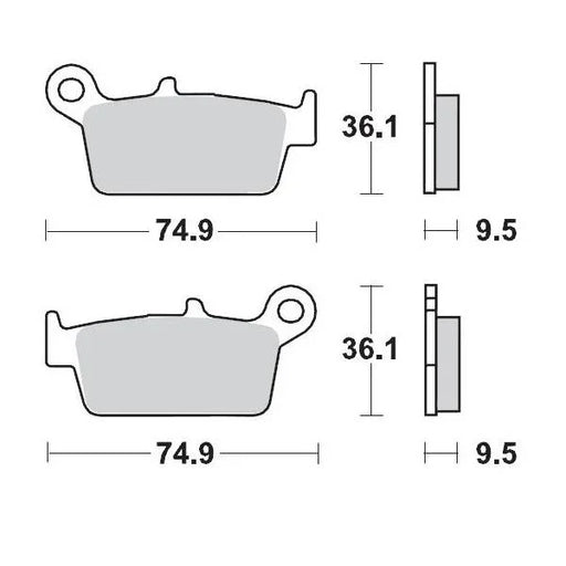 Brake Pads Rear Moto Master Pro Sintered For Gasgas Honda Kawasaki Suzuki Yamaha - LX2001 - Homewares, Outdoor, Phone Accessories, Cases, Speakers, Headphones + More -