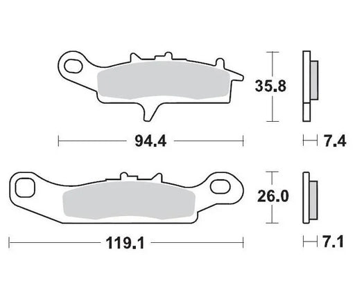 Brake Pads Front Moto Master Pro Sintered Front Left Kawasaki Suzuki - LX2001 - Homewares, Outdoor, Phone Accessories, Cases, Speakers, Headphones + More -