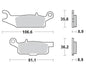 Brake Pads Rear Moto Master Pro Sintered Yamaha Yfm550 09-15 Yfm700 07-On - LX2001 - Homewares, Outdoor, Phone Accessories, Cases, Speakers, Headphones + More -