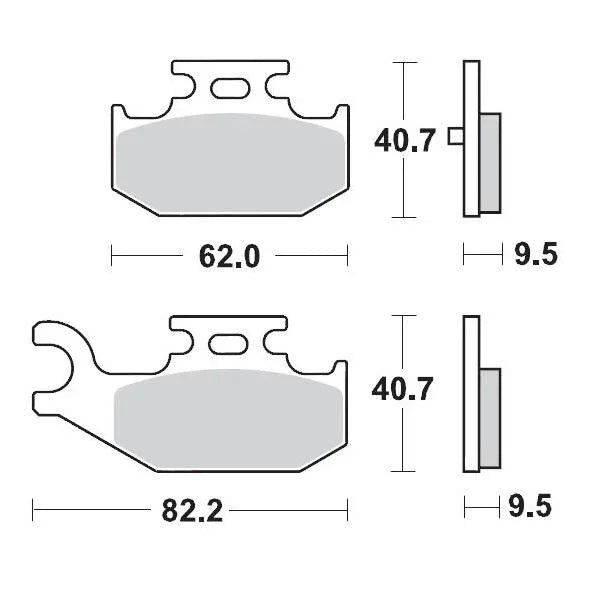Brake Pads Rear Moto Master Pro Sintered Yamaha Rhino 660 05-07 Yfm700 R 06-14 - LX2001 - Homewares, Outdoor, Phone Accessories, Cases, Speakers, Headphones + More -