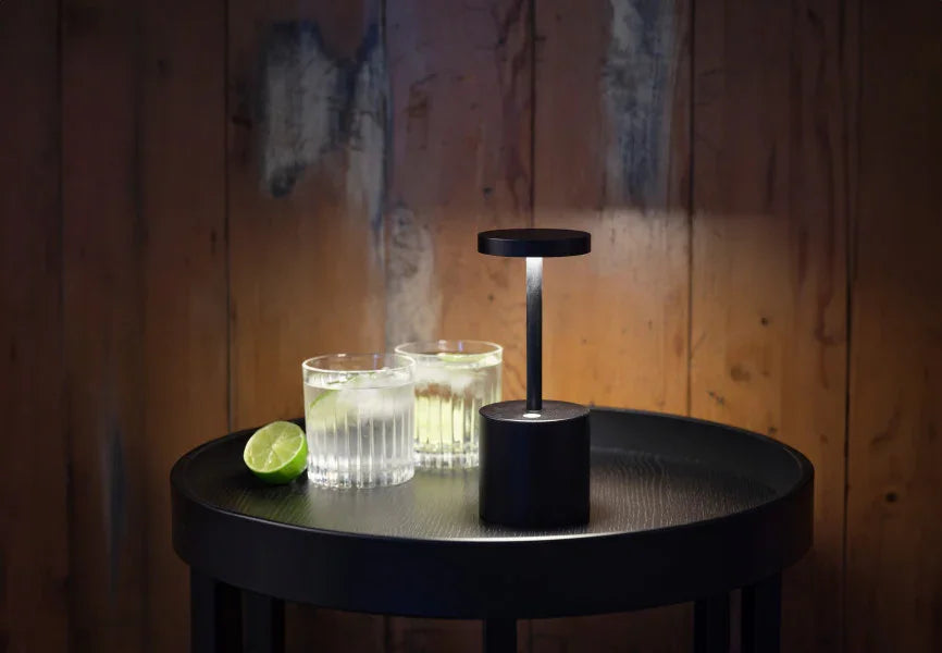 Tablekraft Ambience Charlotte Cordless LED Table Lamp Light Oxide Black - LX2001 - Homewares, Outdoor, Phone Accessories, Cases, Speakers, Headphones + More -