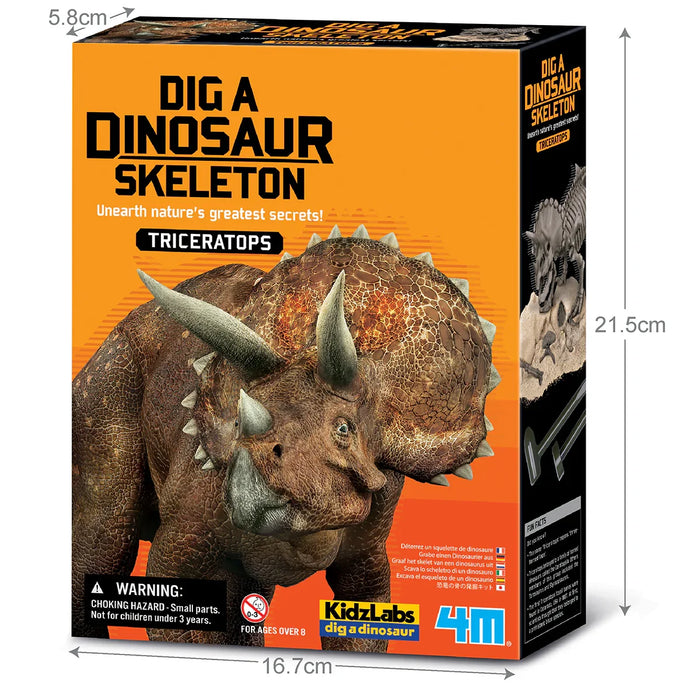 Dig A Triceratops Skeleton - LX2001 - Homewares, Outdoor, Phone Accessories, Cases, Speakers, Headphones + More -