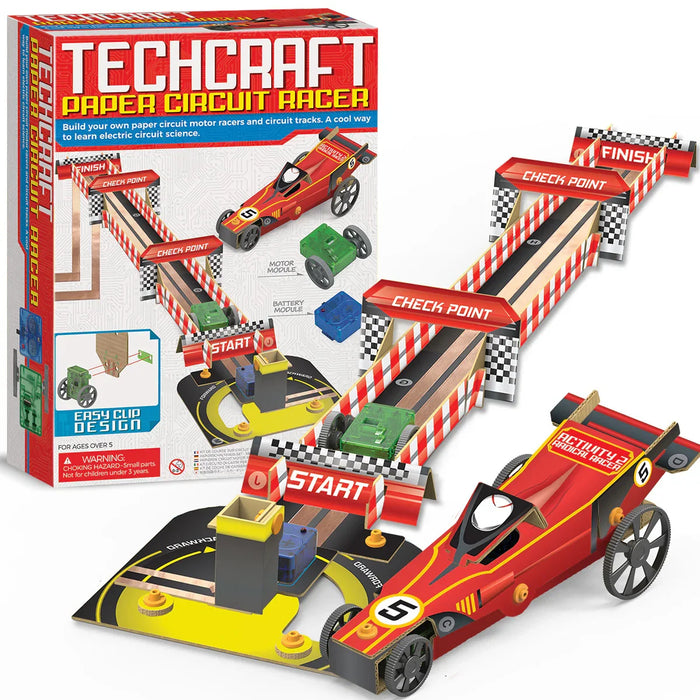 Techcraft Paper Circuit Racer - LX2001 - Homewares, Outdoor, Phone Accessories, Cases, Speakers, Headphones + More -