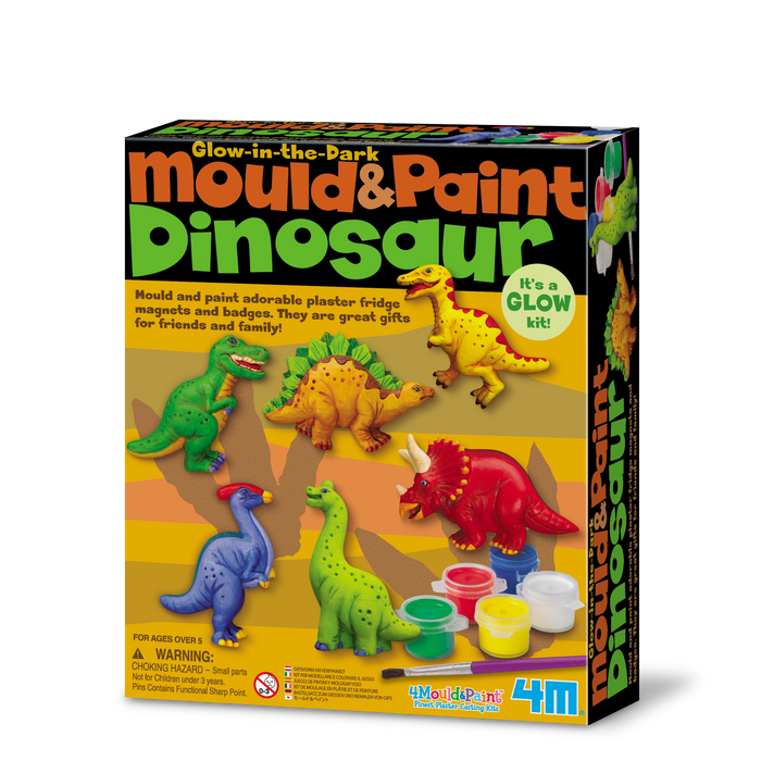 4M Mould & Paint Glow in the Dark - Dinosaur