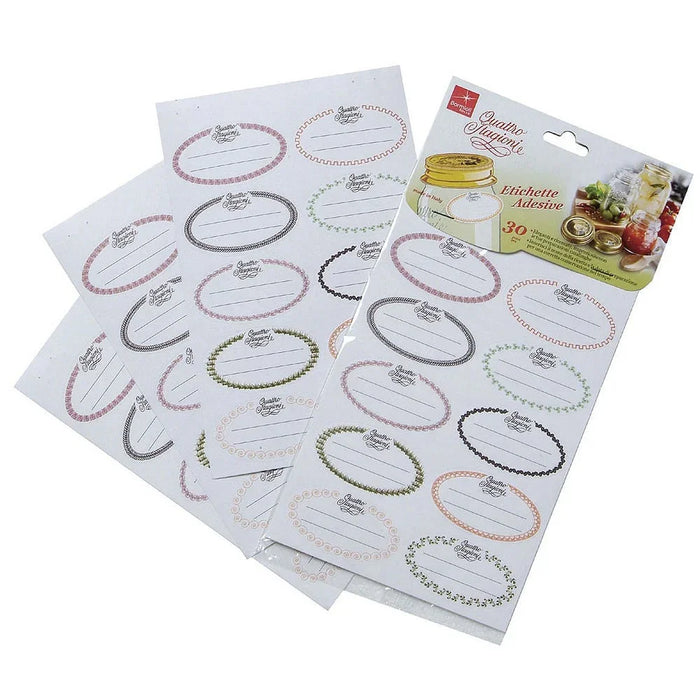 Bormioli Rocco Set 30 Quattro Stagioni Stickers - LX2001 - Homewares, Outdoor, Phone Accessories, Cases, Speakers, Headphones + More -