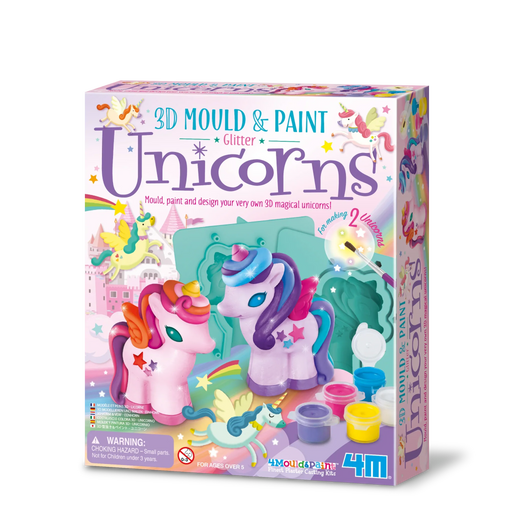 3D Mould & Paint - Glitter Unicorns - LX2001 - Homewares, Outdoor, Phone Accessories, Cases, Speakers, Headphones + More -