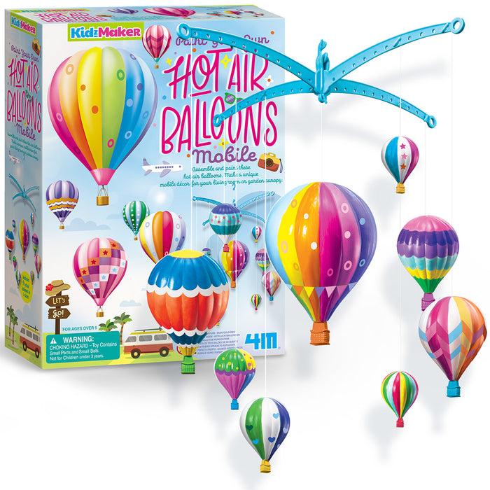 4M Paint Your Own Hot Air Balloons Mobile