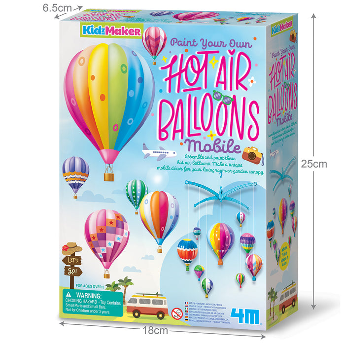 4M Paint Your Own Hot Air Balloons Mobile