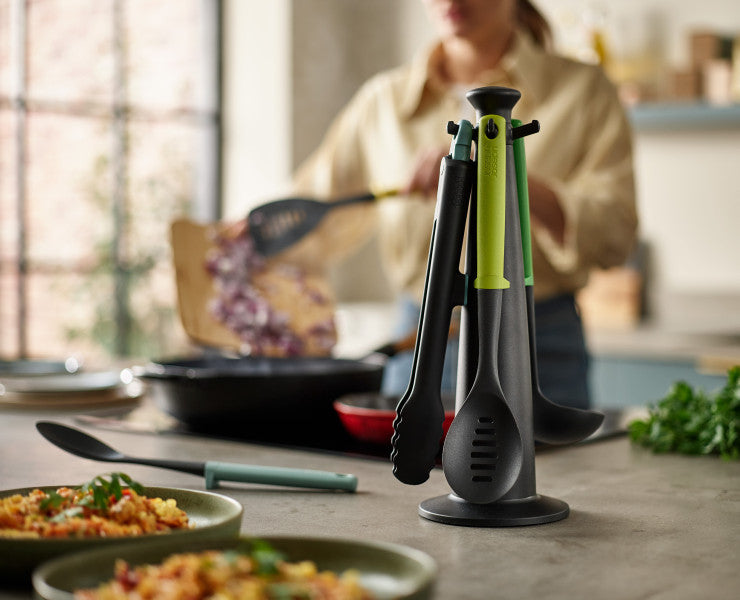 Joseph Joseph Duo 5-piece Utensil Set with storage stand