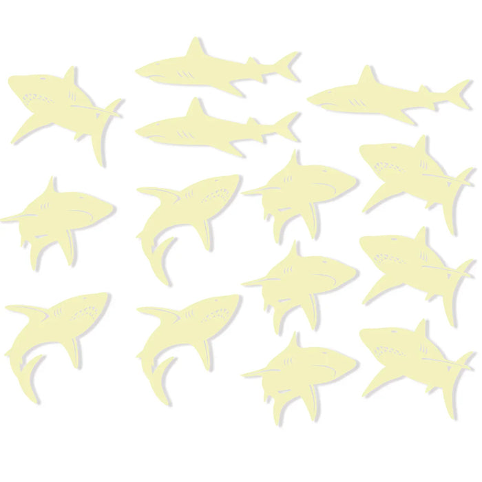 Glow In The Dark Sharks 14 Pack - LX2001 - Homewares, Outdoor, Phone Accessories, Cases, Speakers, Headphones + More -