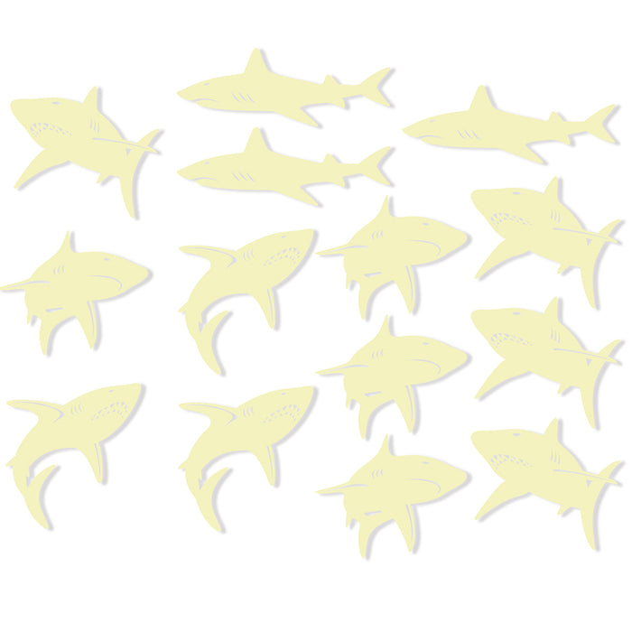 4M Glow In The Dark Sharks 14 Pack