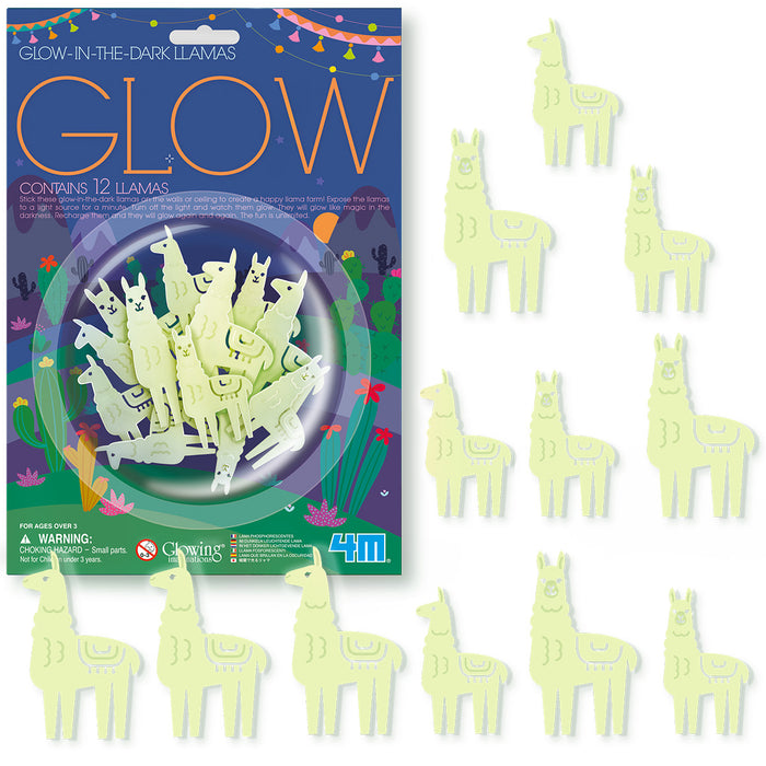 Glow in the Dark Llamas 12 Pack