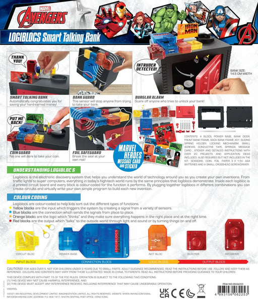 Avengers Logiblocs Smart Talking Bank - LX2001 - Homewares, Outdoor, Phone Accessories, Cases, Speakers, Headphones + More -