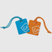 Go Travel Tag Me Luggage Tag 2 Pk Orange/Blue - LX2001 - Homewares, Outdoor, Phone Accessories, Cases, Speakers, Headphones + More -
