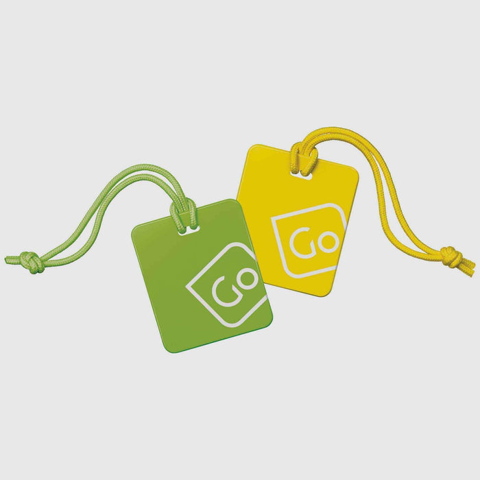 Go Travel Tag Me Luggage Tag 2 Pk Yellow/Green - LX2001 - Homewares, Outdoor, Phone Accessories, Cases, Speakers, Headphones + More -