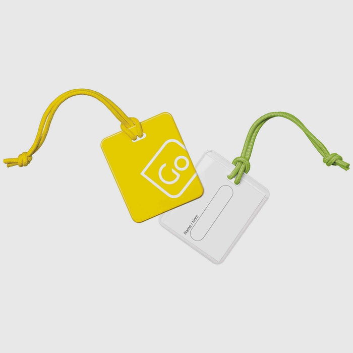Go Travel Tag Me Luggage Tag 2 Pk Yellow/Green - LX2001 - Homewares, Outdoor, Phone Accessories, Cases, Speakers, Headphones + More -