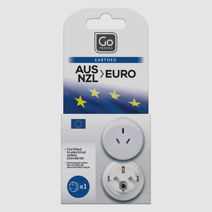 Go Travel Outbound Euro Travel Adaptor (5/100) - LX2001 - Homewares, Outdoor, Phone Accessories, Cases, Speakers, Headphones + More -