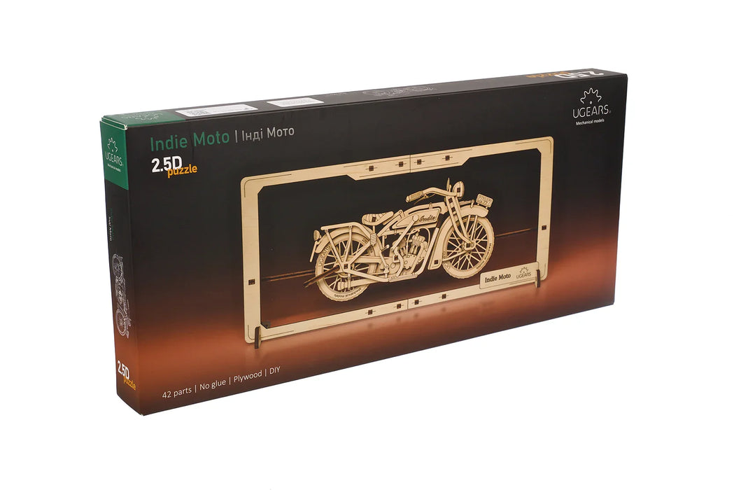Ugears Indie Moto 2.5D Puzzle - LX2001 - Homewares, Outdoor, Phone Accessories, Cases, Speakers, Headphones + More -
