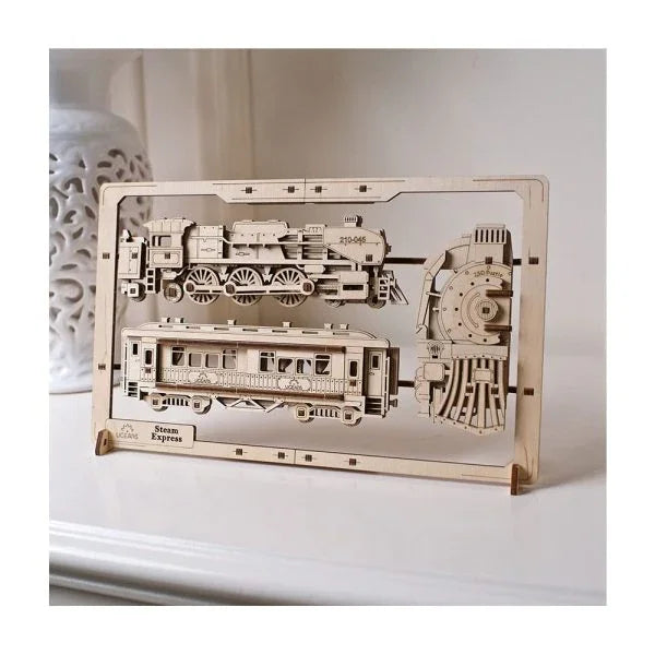 Ugears Steam Express 2.5D Puzzle - LX2001 - Homewares, Outdoor, Phone Accessories, Cases, Speakers, Headphones + More -