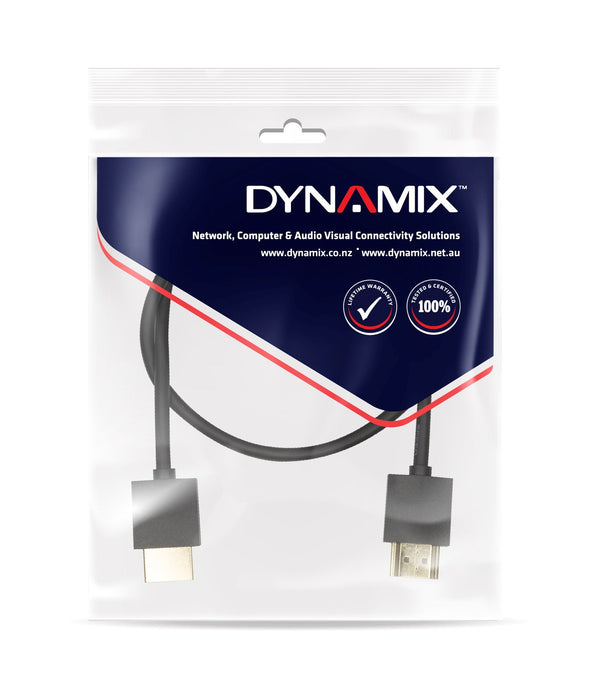 Unitek 1.5m HDMI BLACK Nano High Speed Ethernet Cable. Designed for UHD Display up to 4K2K@60