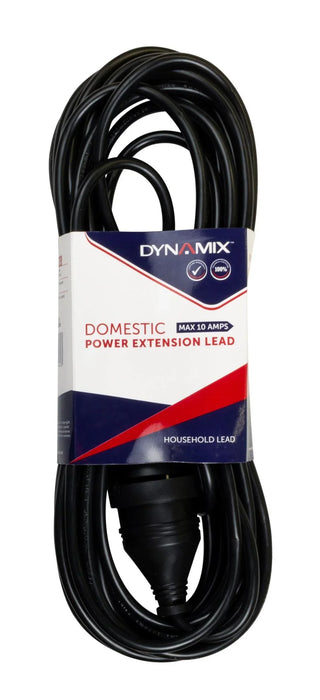 DYNAMIX 3M 240v 10A Standard Duty Power Extension Lead (3 Core 1.0mm) Black - LX2001 - Homewares, Outdoor, Phone Accessories, Cases, Speakers, Headphones + More -