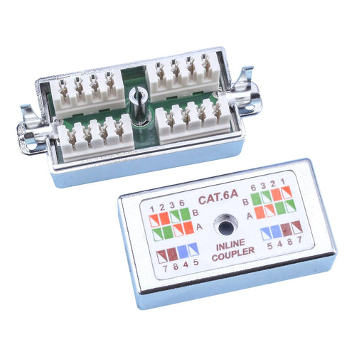 DYNAMIX Cat6A STP Inline Coupler, Punch Down. Silver Colour. RoHS - LX2001 - Homewares, Outdoor, Phone Accessories, Cases, Speakers, Headphones + More -