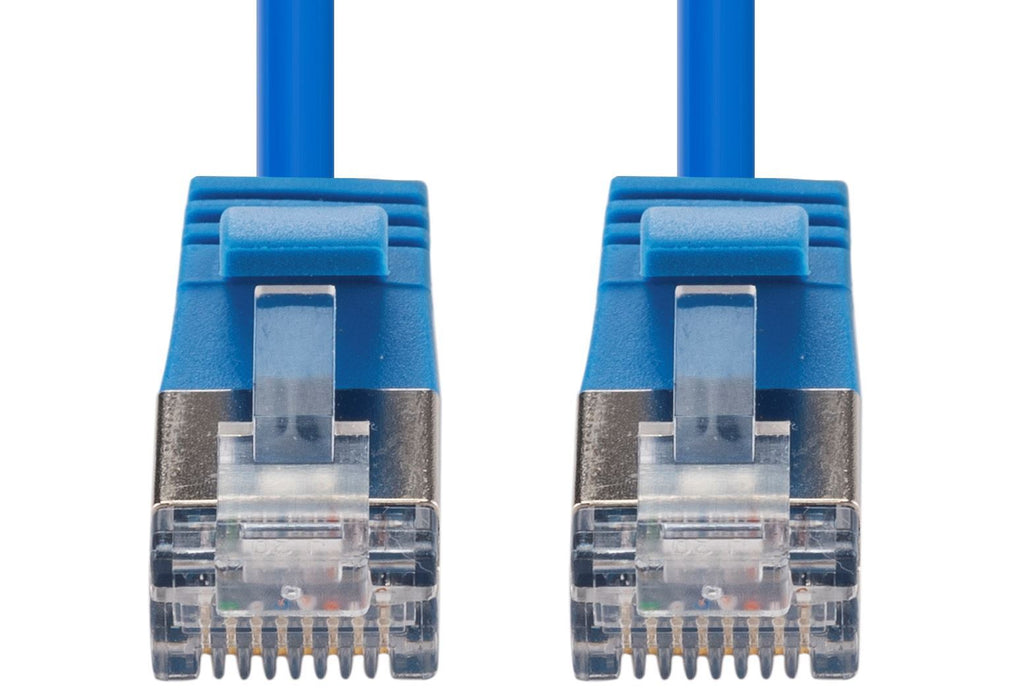 DYNAMIX PLSGY-C6-0-75 1.5m Cat6A S/FTP Blue 10G LSZH Patch Lead 34AWG 802.3af Shielded Plug.