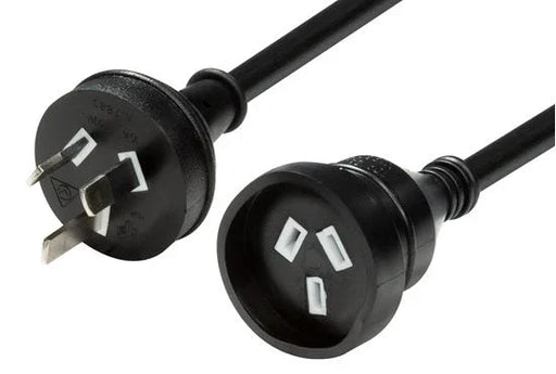 DYNAMIX 3M 240v 10A Standard Duty Power Extension Lead (3 Core 1.0mm) Black - LX2001 - Homewares, Outdoor, Phone Accessories, Cases, Speakers, Headphones + More -